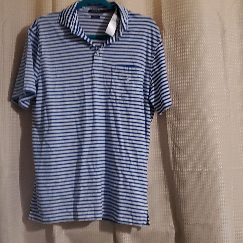 NWT RALPH LAUREN POLO  white BLUE MEN'S SZ S classic fit